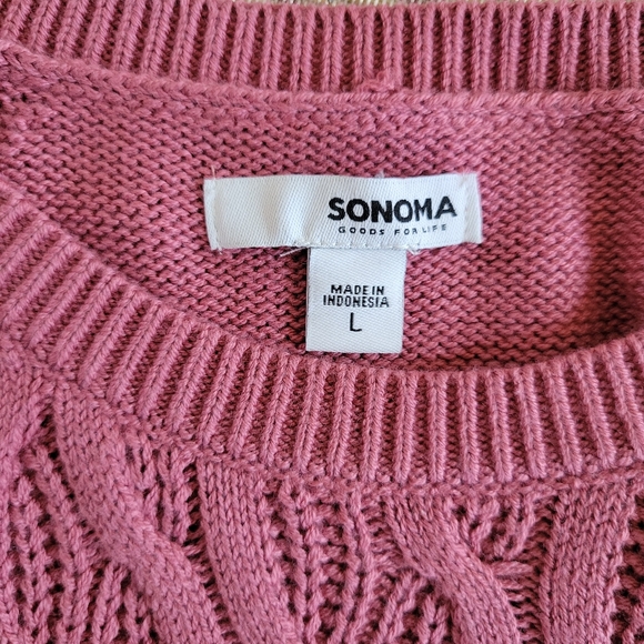Sonoma Salmon Color Large Sweater Perfect Condition - Picture 3 of 6